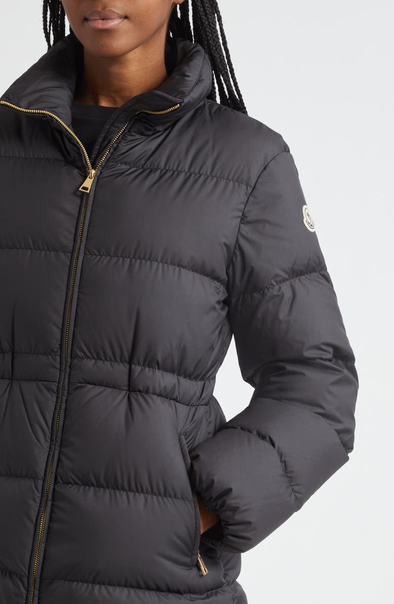 Moncler Brossette Down Jacket, Alternate, color, Black