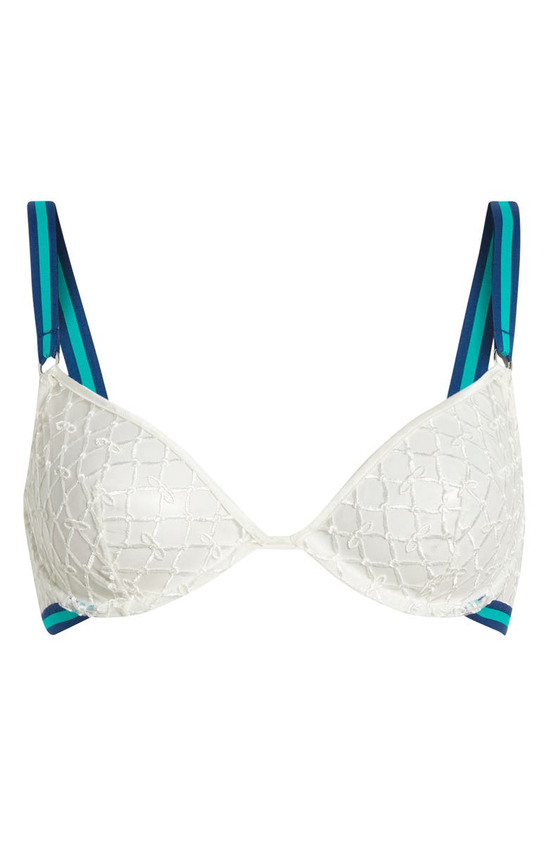 Fleur Du Mal Serena Underwire Demi Bra, Alternate, color, Ivory