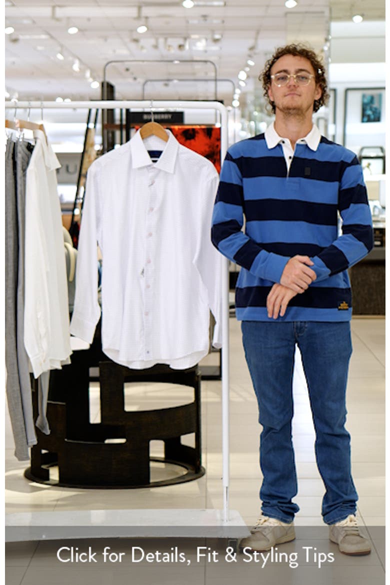 Regular Fit Dobby Check Cotton Dress Shirt video