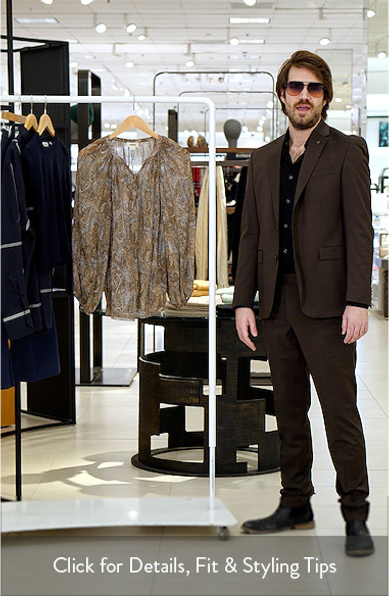 Teagan Paisley Puff Sleeve Top, sales video thumbnail