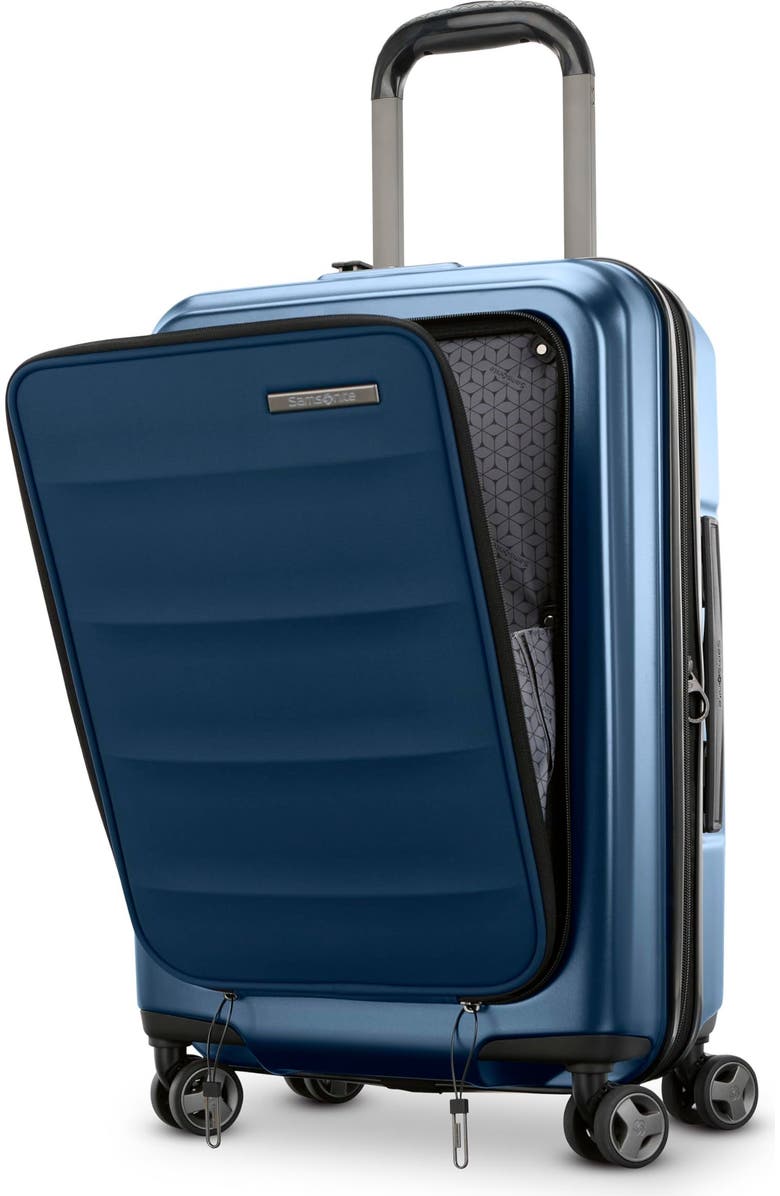 Samsonite Octiv 2-Piece Set (Pro Front Pocket 20/28) Hardside Spinner, Alternate, color, Blue Denim
