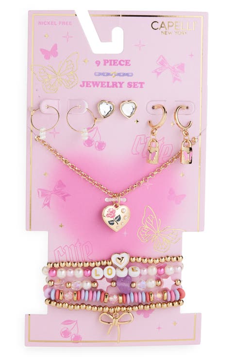 Kids' Assorted 9-Pack Jewelry Set