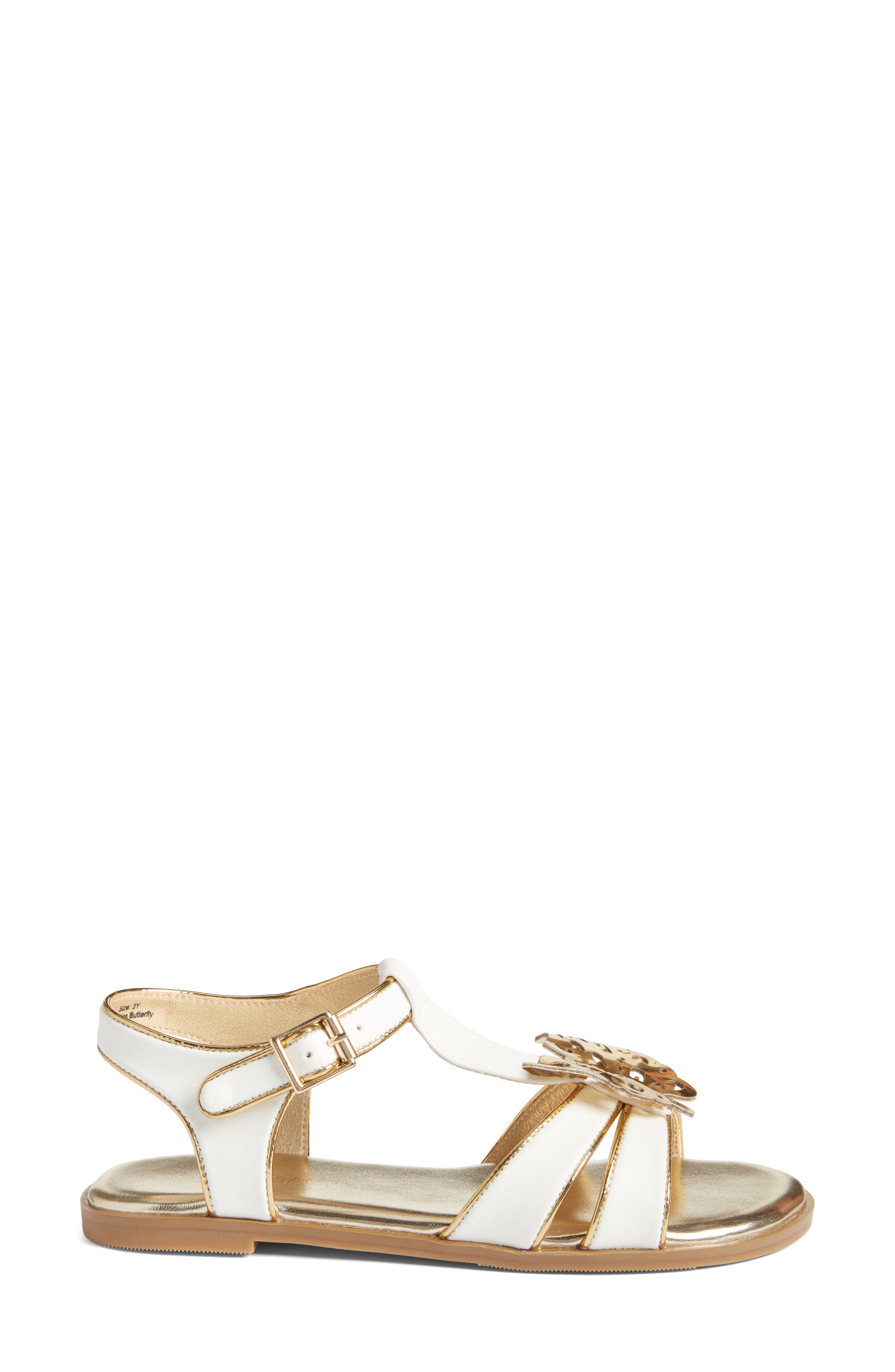 Yosi Samra Kids' Miss Butterfly Ankle Strap Sandal, Alternate, color, 