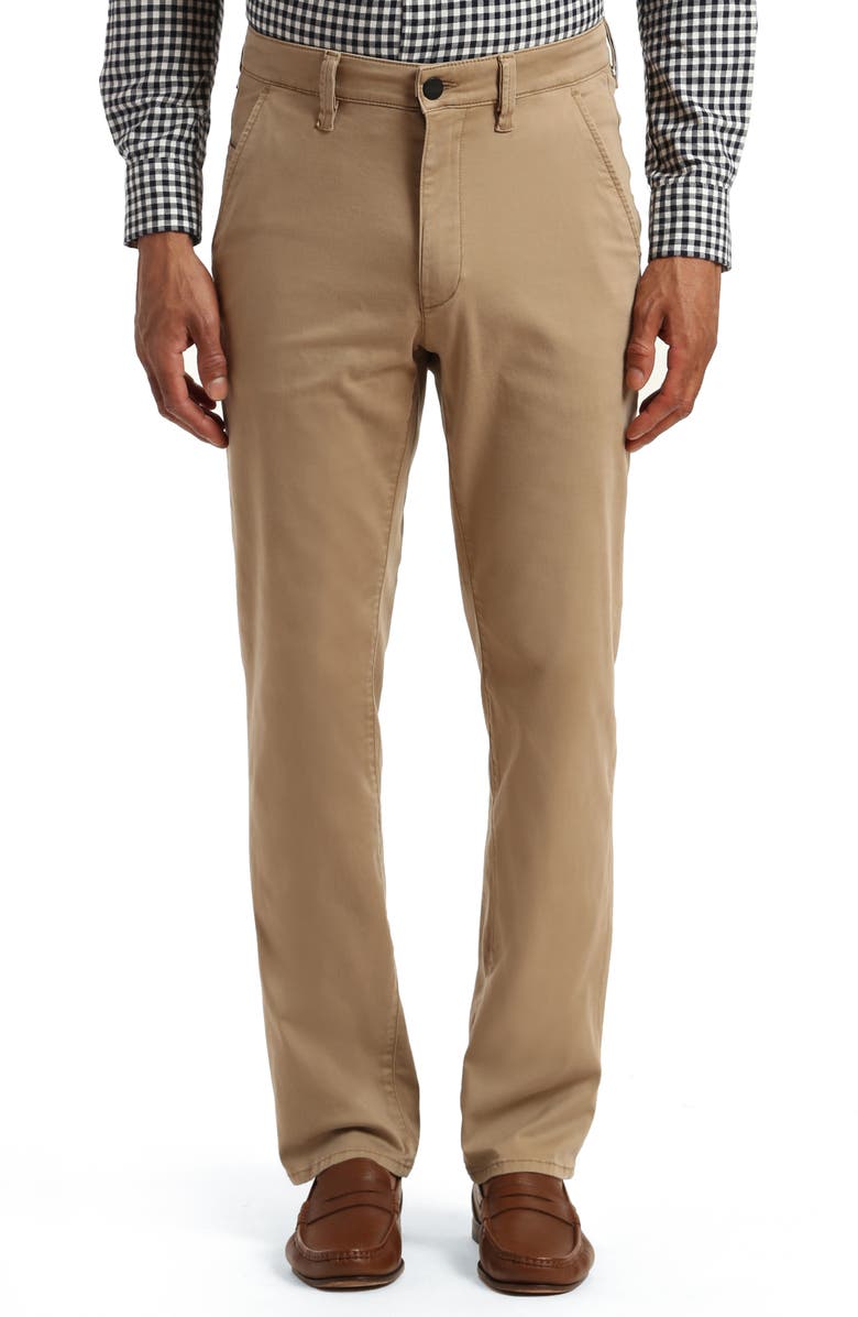 34 Heritage Charisma Relaxed Fit Straight Leg Flat Front Chinos, Main, color, Khaki Twill