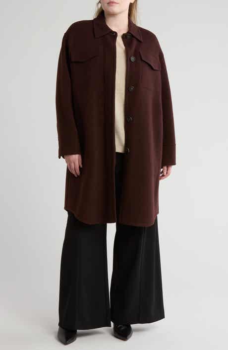 Vince Double Pocket Wool Blend Coat
