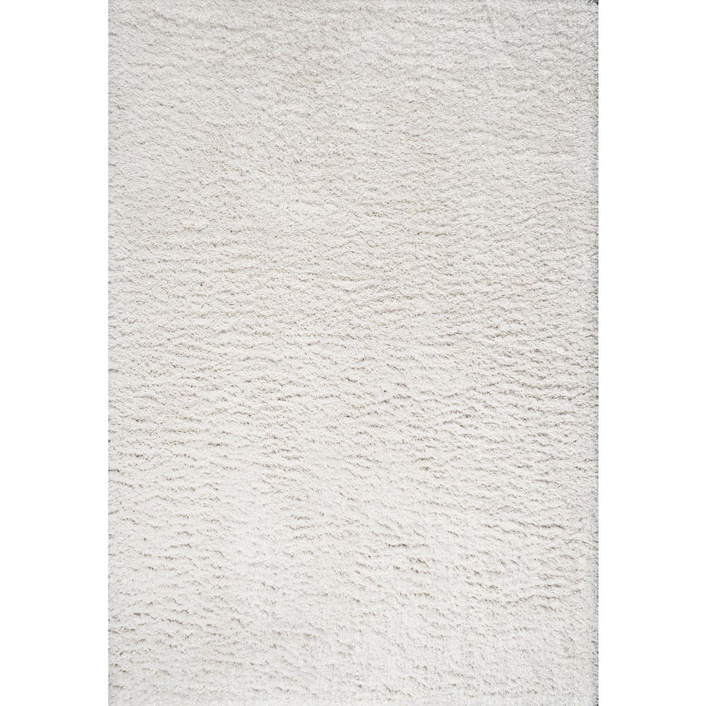 Jonathan Y Groovy Solid Shag Area Rug In Gray