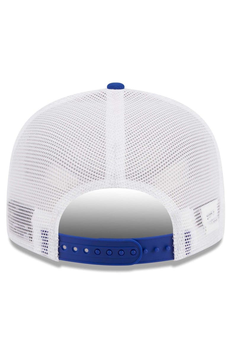 New Era Men's New Era Royal/White Golden State Warriors Tear Trucker 9FIFTY Adjustable Hat, Alternate, color, 