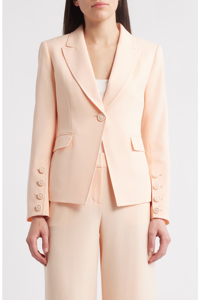 One-Button Blazer, Main, color, PARFAIT