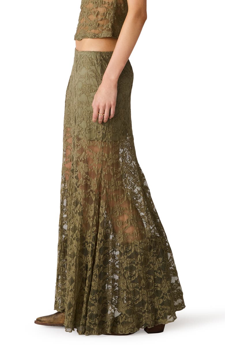 Steve Madden Mirabel Embroidered Lace Skirt, Alternate, color,