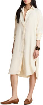 Lauren Ralph Lauren Georgette Midi Shirtdress