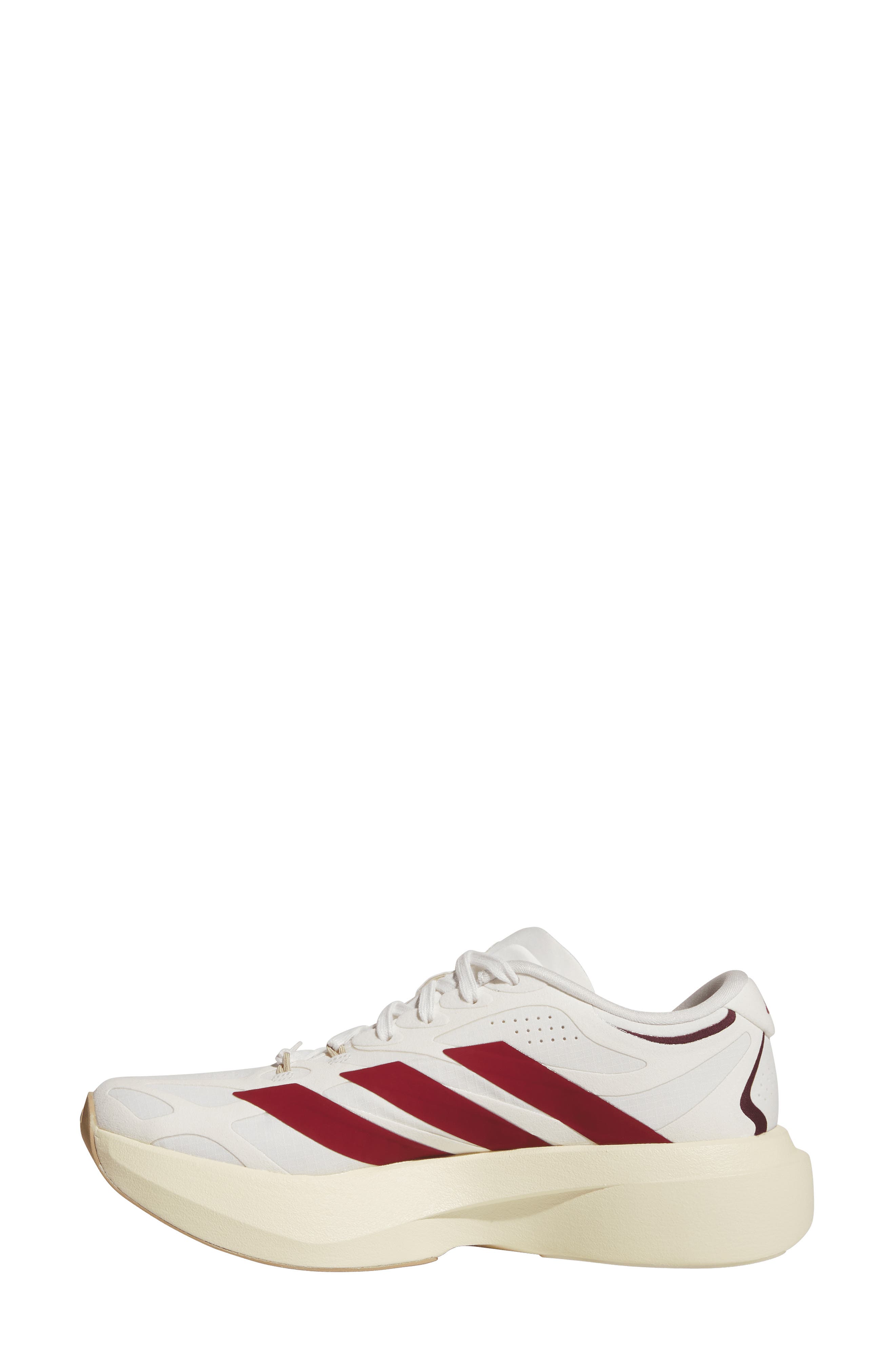 Adizero Evo SL EXO Running Shoe, Alternate, color, WHITE/ RED/ CREAM WHITE