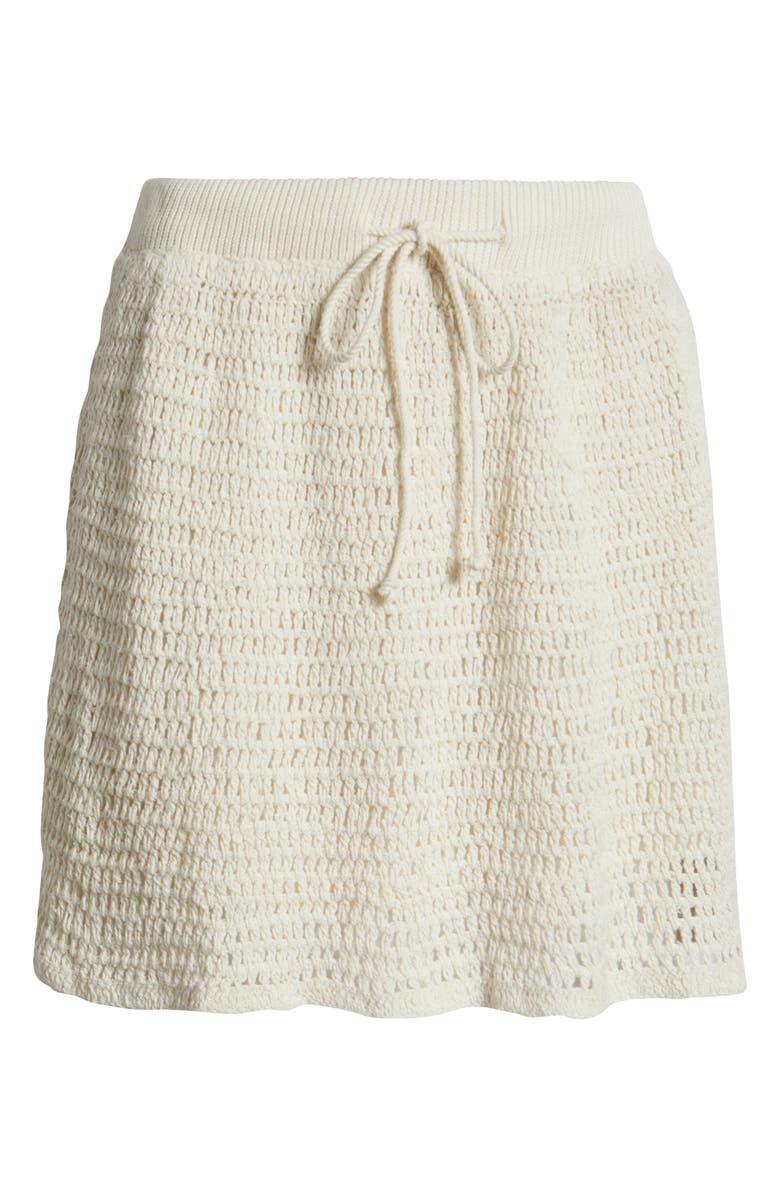 Rip Curl Neon Isles Crochet Skirt, Alternate, color, Cream