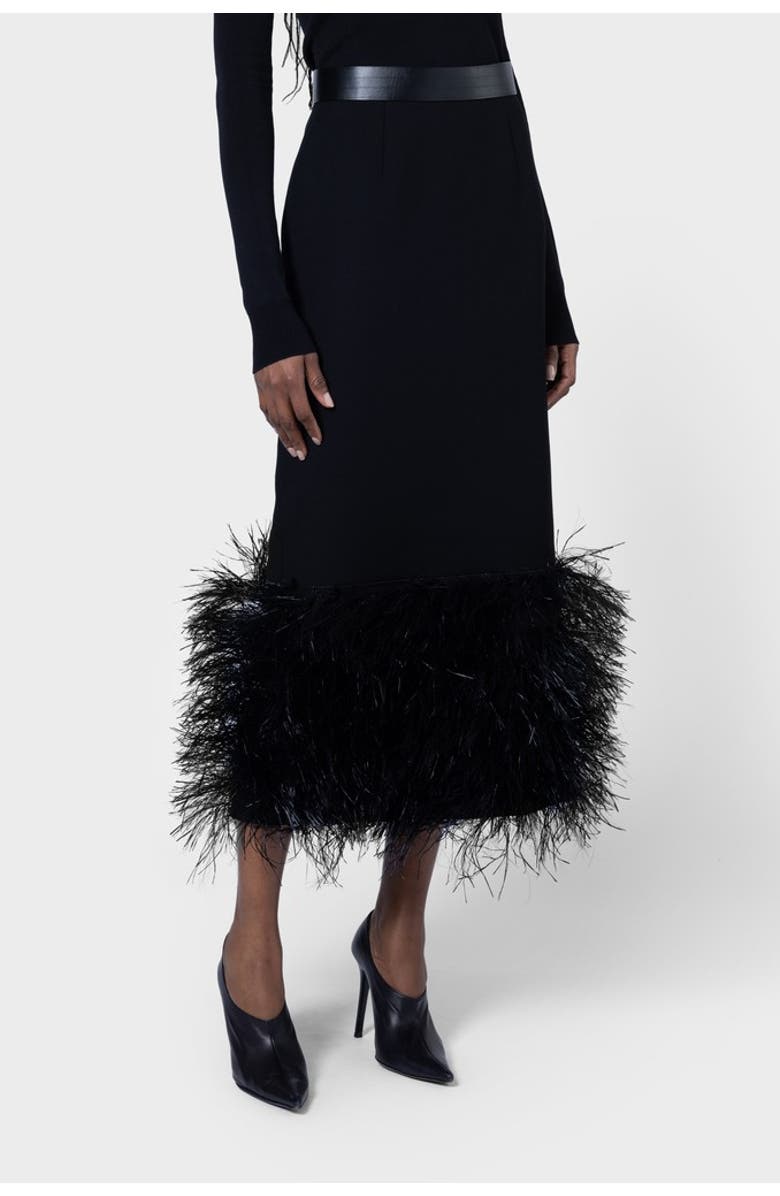 Roksanda Zari Textured Pencil Skirt, Main, color, Black