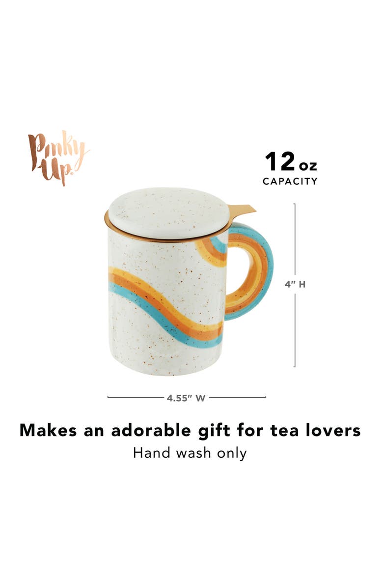 Pinky Up (Accessories) Everlee Mug with Infuser & Lid, Alternate, color, Beige