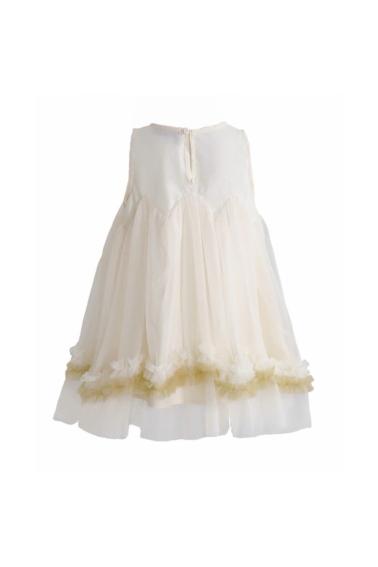 Rosabella Ruffle Tulle Dress, Alternate, color, Ivory