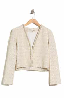 Kidman Embellished Open Front Crop Jacket