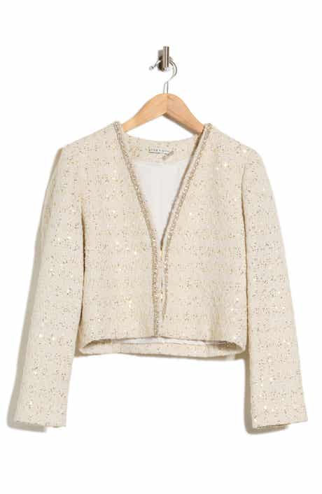 Kidman Embellished Open Front Crop Jacket