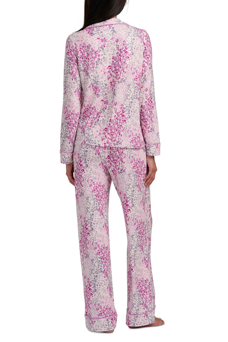 Print Long Sleeve Pajamas, Alternate, color, MEADOW BLOOMS