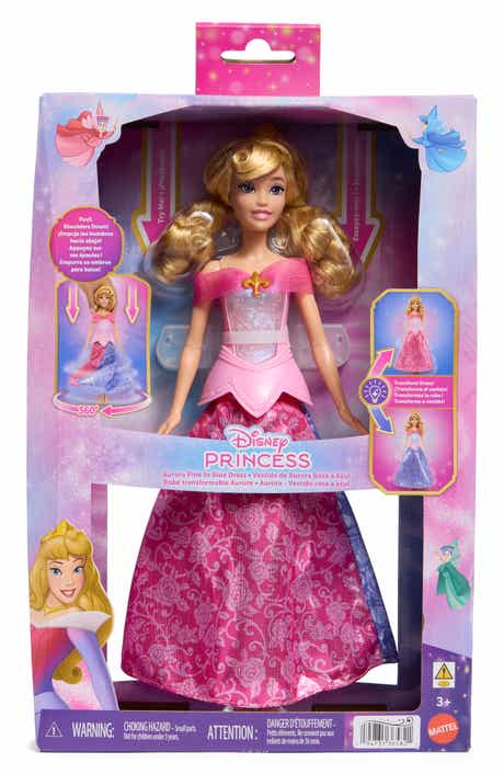 Pink to Blue Dress Aurora Fashion Doll with Transforming Dress & Lights