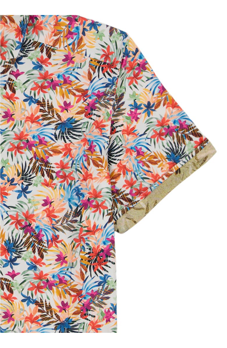 Robert Graham Escape Short Sleeve Button-Up Shirt, Alternate, color, Blue Multi