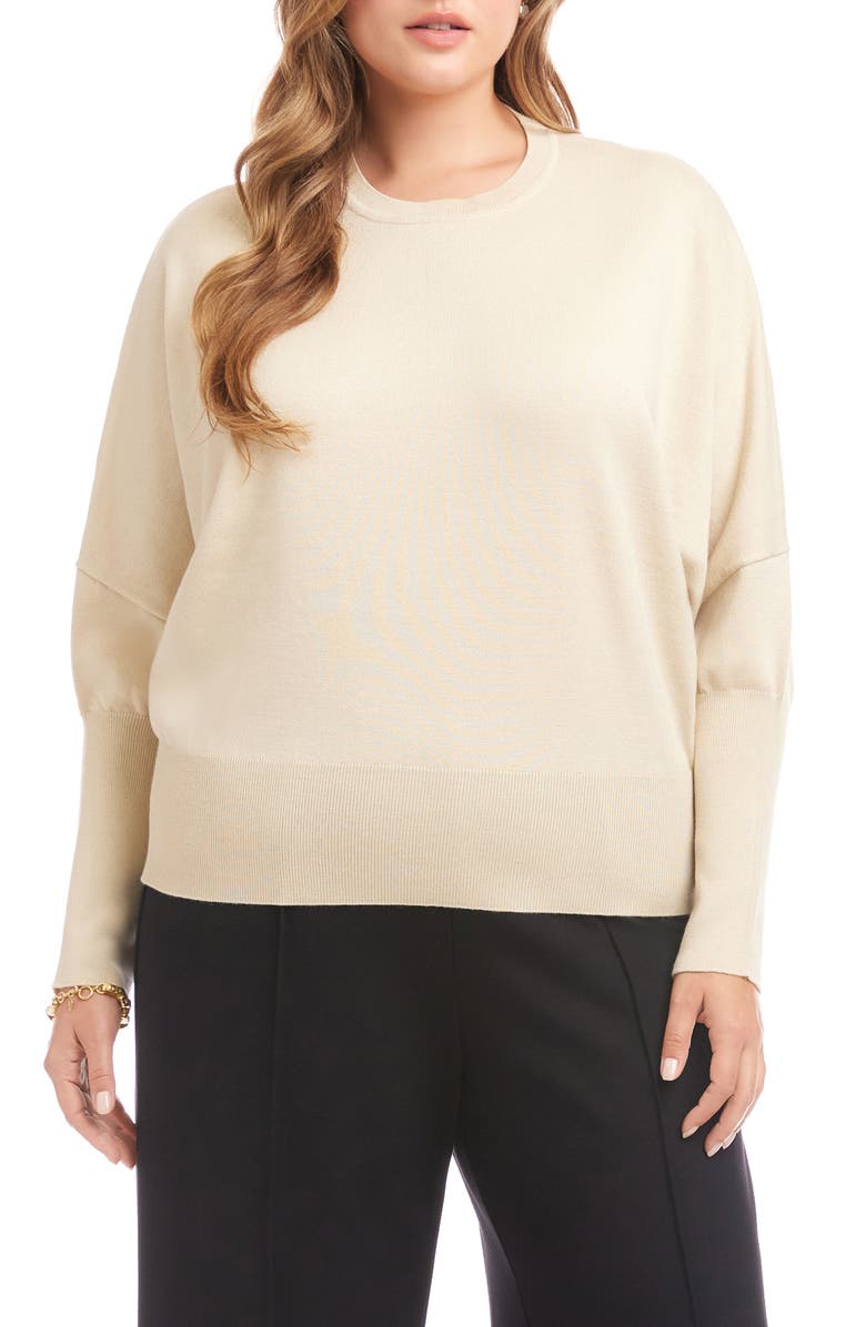 Karen Kane Dolman Sleeve Sweater, Main, color, Antique Cream