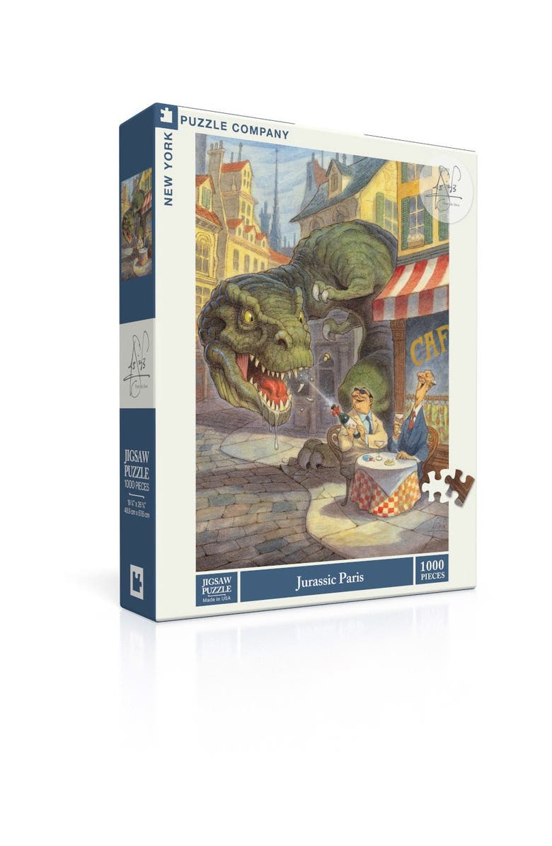 NEW YORK PUZZLE COMPANY Jurassic Paris 1000 Piece Puzzle, Alternate, color, NO COLOR