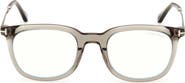 TOM FORD 50mm Square Blue Light Blocking Glasses