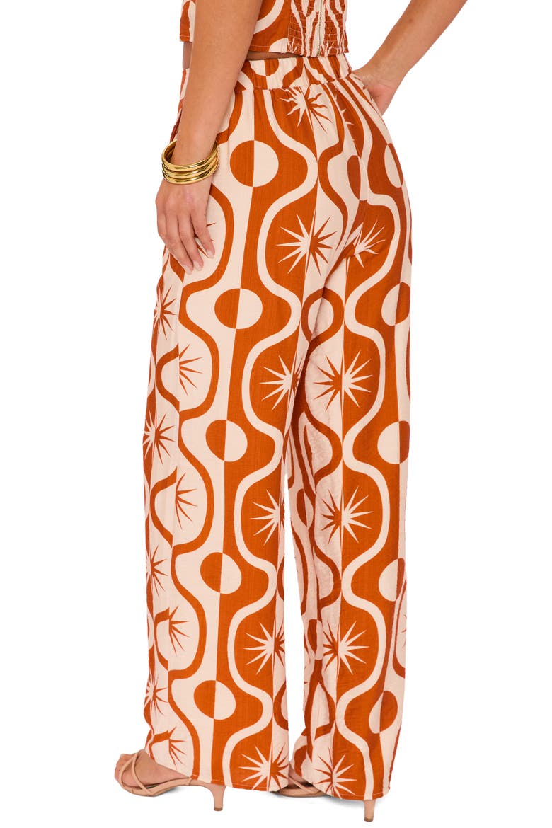 Valencia Abstract Pants, Alternate, color, RUST/ SAND
