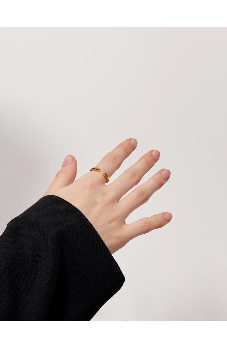 Lucy Quartermaine Double Drop Ring in Gold Vermeil, Alternate, color, Gold Vermeil