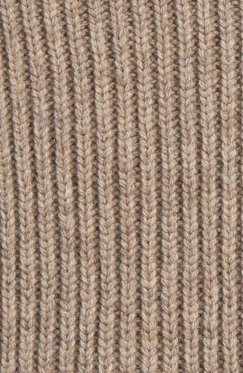 ACNE STUDIOS ACNE STUDIOS LOGO PATCH SQUARE WOOL & YAK HAIR RIB BEANIE 