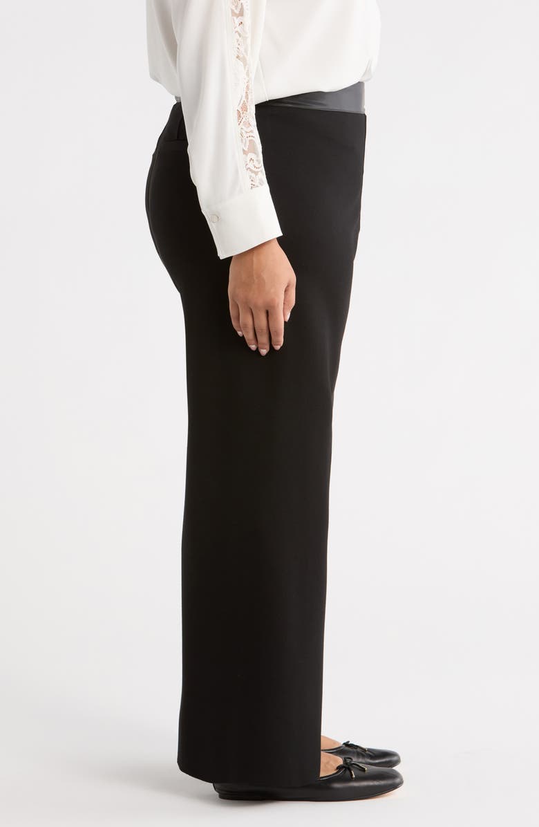 Lysse Denver High Waist Ankle Wide Leg Ponte Pants, Alternate, color, Black