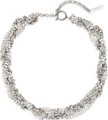 Justine Clenquet Shelby Crystal Embellished Choker | Nordstrom