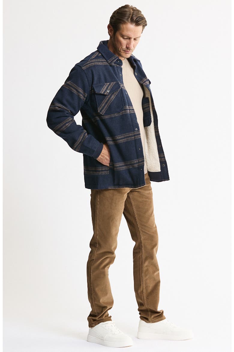 Striped Shirt Jacket, Alternate, color, NAVY STRIPE
