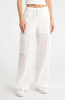 Sanctuary Free Trim Eyelet Cargo Pants