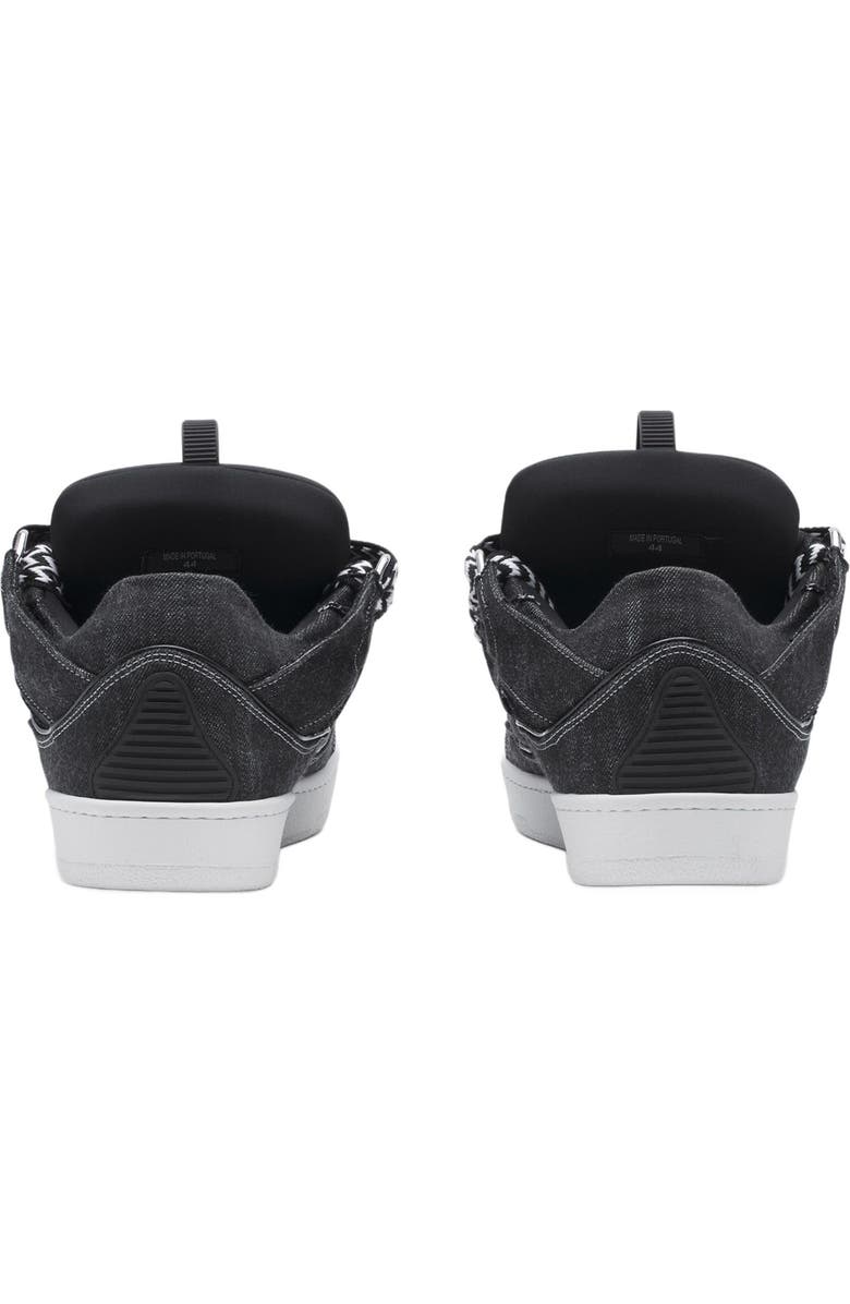 Lanvin CURB SNEAKERS IN DENIM, Alternate, color,