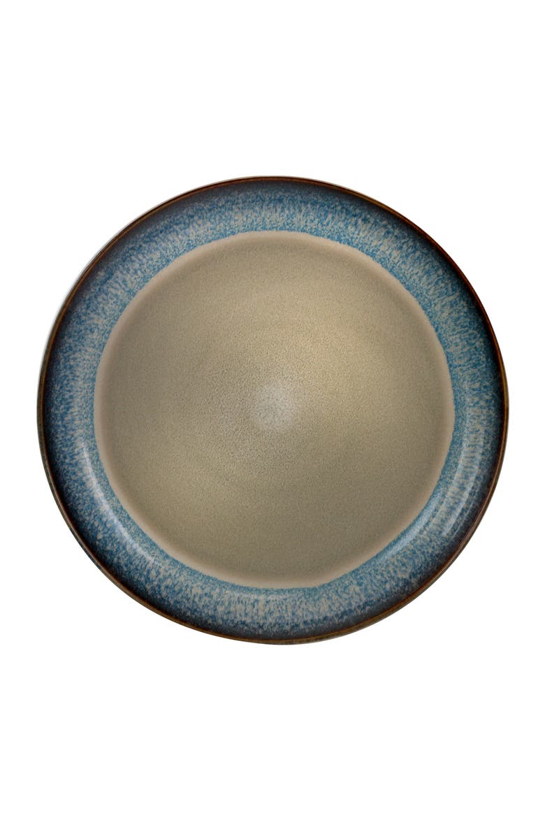 Modern Dot 16 Piece Luxurious Stoneware Dinnerware with Complete Setting for 4, Alternate, color, Beige