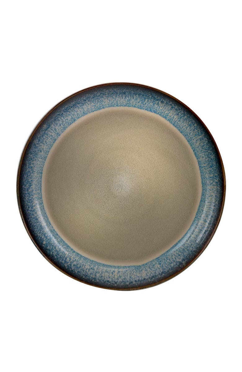 Elama Modern Dot 16 Piece Luxurious Stoneware Dinnerware with Complete Setting for 4, Alternate, color, Beige