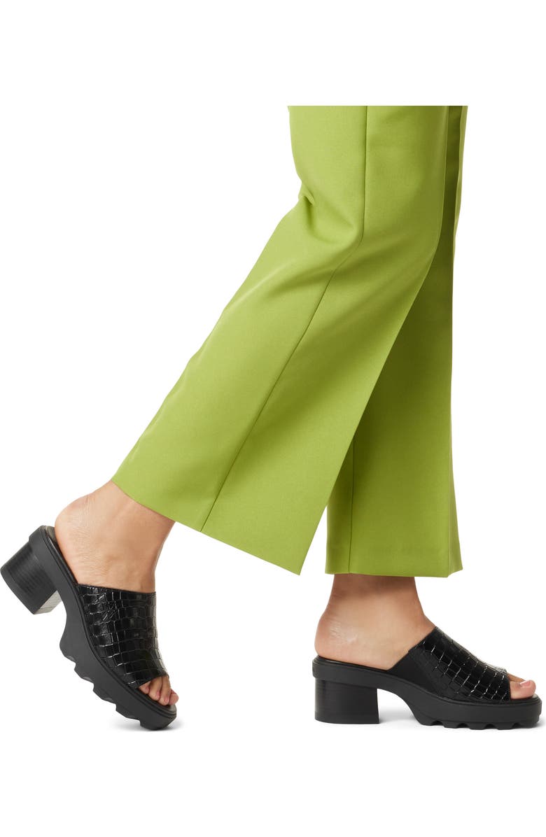 SOREL Joanie Platform Slide Sandal, Alternate, color, Black/ Black