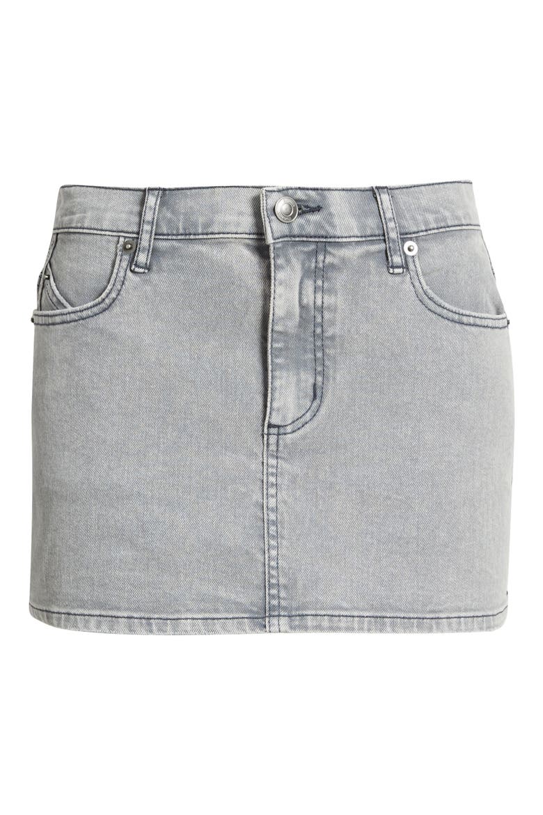 Total Softie Denim Micro Skirt, Alternate, color, WASHED OMBRE BLUE