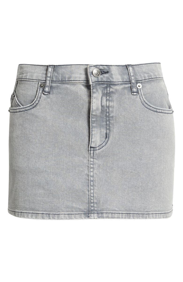 Florence by Mills Total Softie Denim Micro Skirt, Alternate, color, Washed Ombre Blue