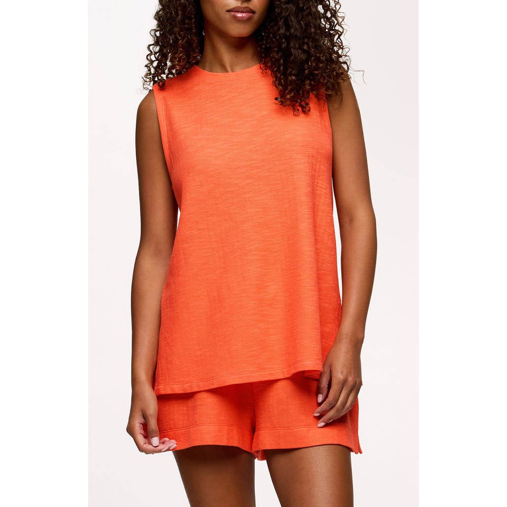 Nuuds Resort Tank & Shorts Set In Orange