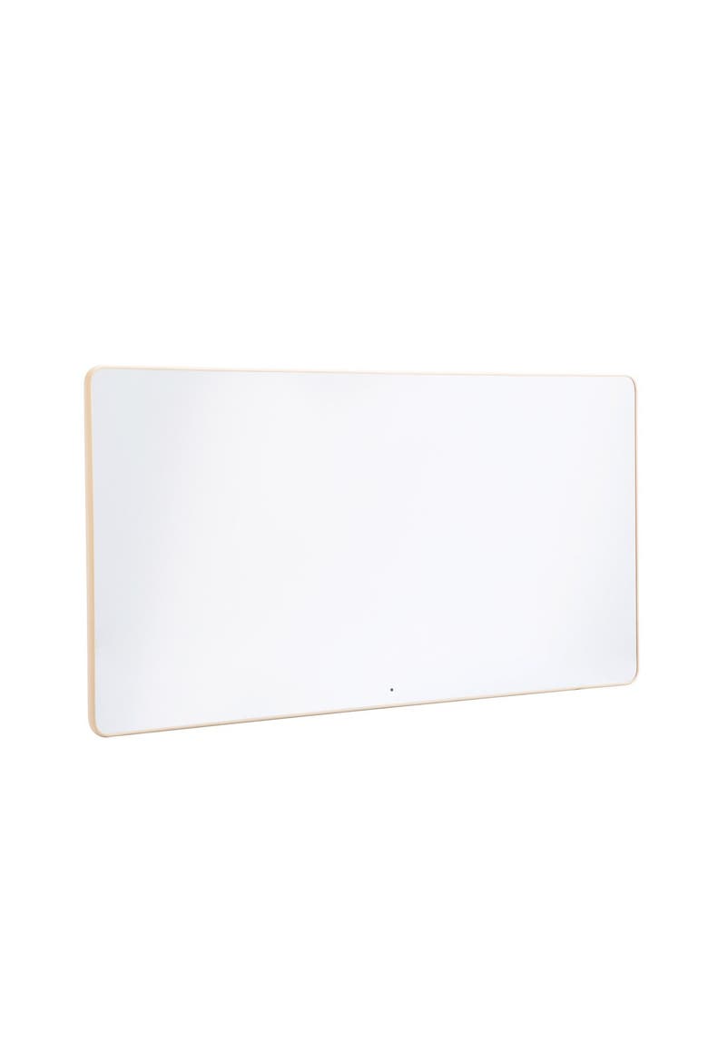 Rectangle Mounted Wall Mirror, Main, color, Brown