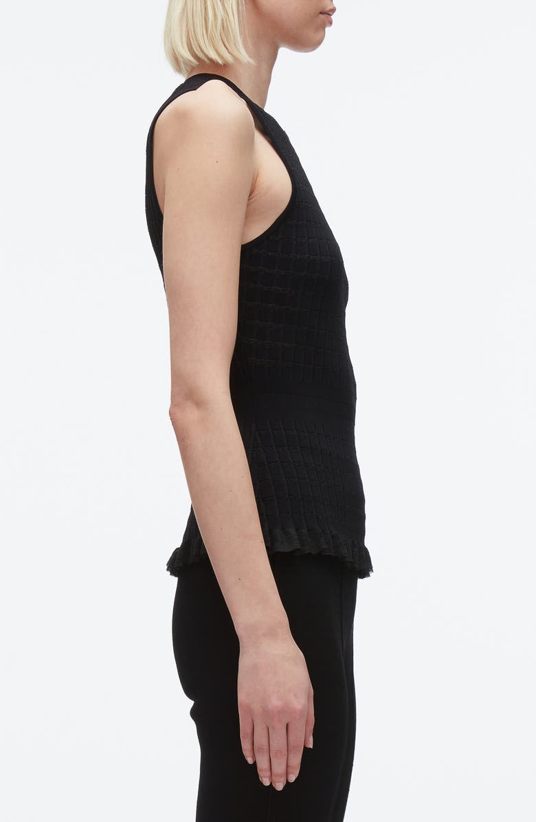 3.1 Phillip Lim Pattern Sweater Tank, Alternate, color, Black