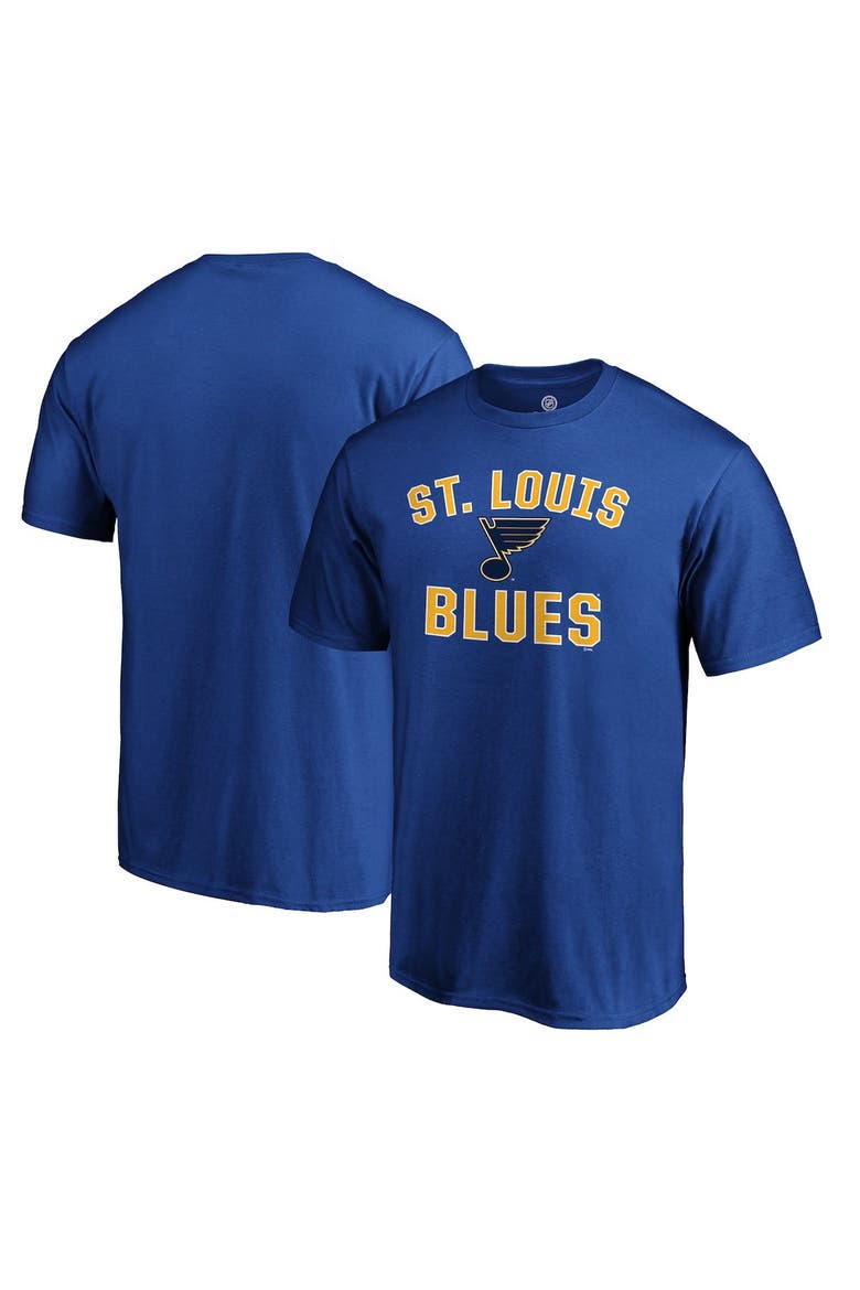Men's Fanatics Branded Blue St. Louis Blues Team Victory Arch T-Shirt, Main, color, BLUE