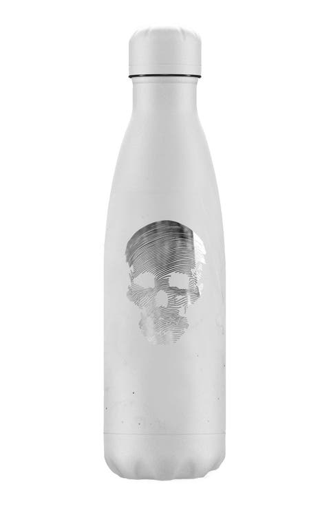 Whte Skull Water Bottle