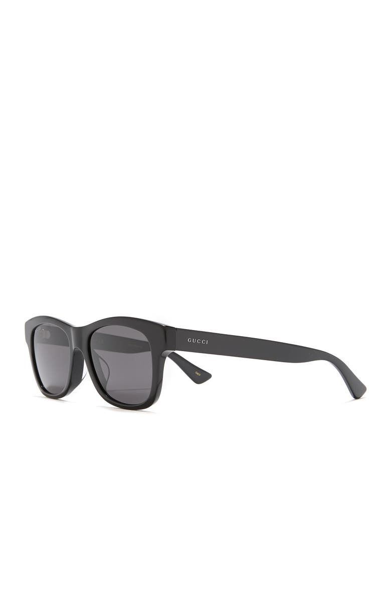 Gucci 53mm Rectangle Sunglasses, Alternate, color, 