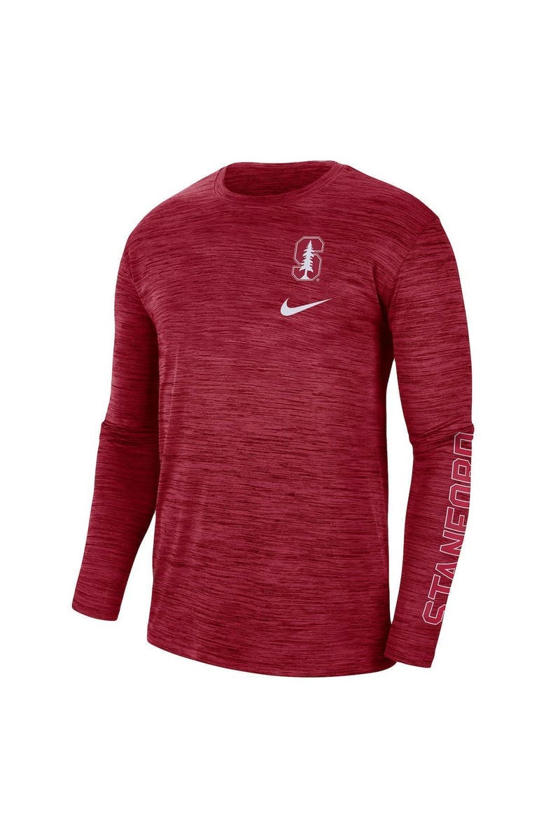 Nike Men's Nike Cardinal Stanford Cardinal Velocity Legend Team Performance Long Sleeve T-Shirt, Alternate, color, Cardinal