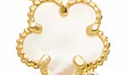 Juvell 18k Plated Clover Necklace In Brown