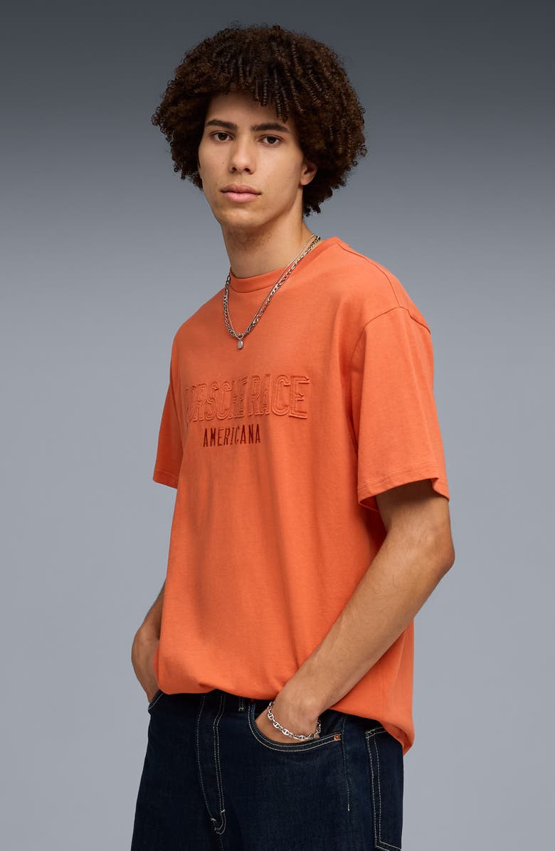 PUMA Porsche Legacy Lifestyle Cotton Graphic T-Shirt, Alternate, color, Amarena