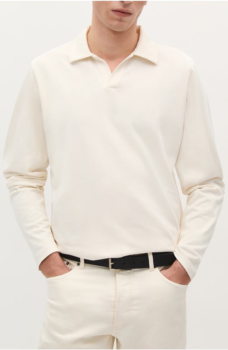 Scalpers Seamless Ls Polo, Main, color, Off White